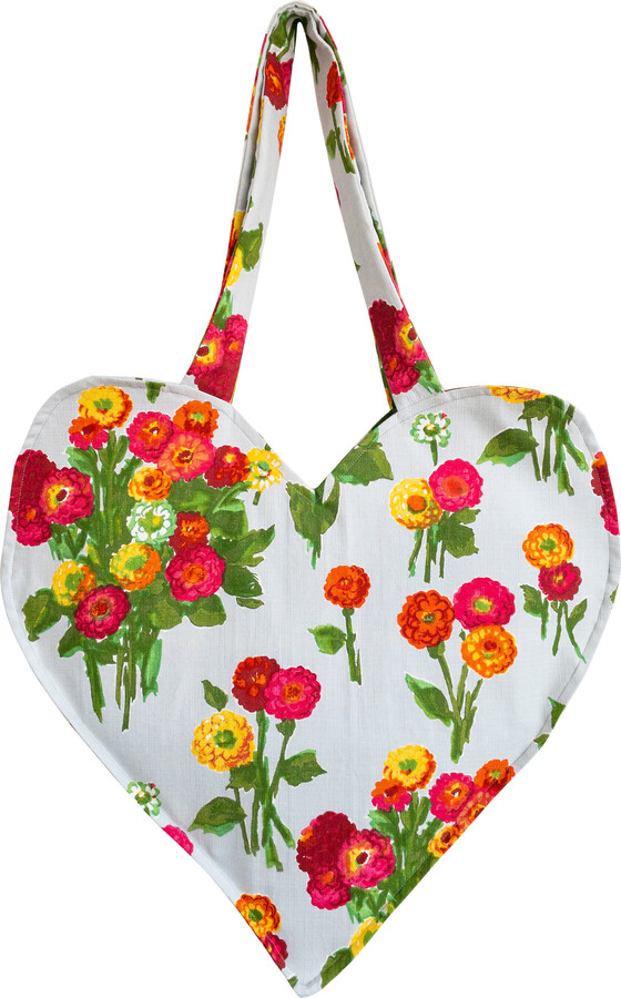 Studio Courtenay Women's Vibrant Floral Bouquet Vintage Fabric Print