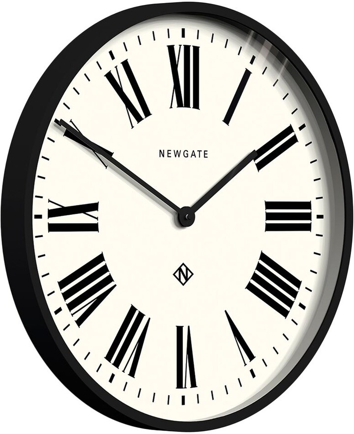 Newgate Clocks Italian Roman Numeral Wall Clock, 53cm, Black ShopStyle