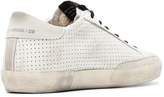 Thumbnail for your product : Golden Goose White Superstar Perforated Leather Sneakers