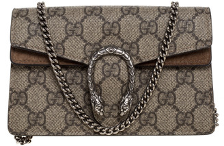 gucci gg supreme monogram super mini dionysus bag taupe