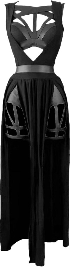 Generisch Lingerie Sexy Col V Profond Push Up Lingerie Réglable Grande