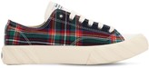 Thumbnail for your product : AGE - ACROSS TO GENUINE ERA Checked Cotton Canvas Sneakers