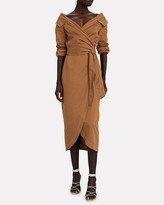 Thumbnail for your product : STAUD Jacklyn Midi Wrap Dress