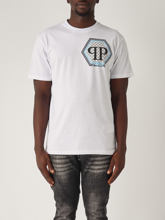 Philipp Plein Jersey Round Neck Ss Hexagon T-shirt