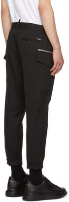 DSQUARED2 Black Wool Hockey Fit Trousers