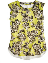 Thumbnail for your product : J.Crew Tall sleeveless drapey top in photo floral and eyelet