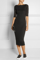 Thumbnail for your product : James Perse Ribbed cotton and cashmere-blend midi dress