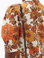 Thumbnail for your product : Dodo Bar Or Tata Floral-print Cotton-poplin Wrap Dress - Brown Print