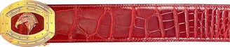 Stefano Ricci Men's Signature Eagle Alligator Leather Belt