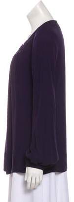 Diane von Furstenberg Beres Long Sleeve Blouse purple Beres Long Sleeve Blouse