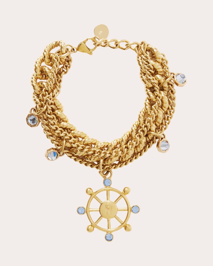 Rabanne Gold-Tone Crystal Nautical Bracelet