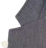 Thumbnail for your product : Oliver Spencer Navy Theobald Unstructured Striped Stretch-Cotton Blazer