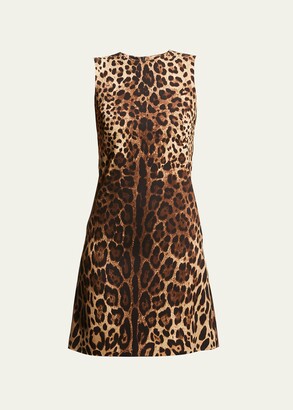 Dolce & Gabbana Leopard-Print Shift Dress