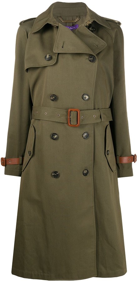 lauren ralph lauren belted hooded trench coat