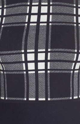1901 Plaid Bodice Long Sleeve Sweater Dress