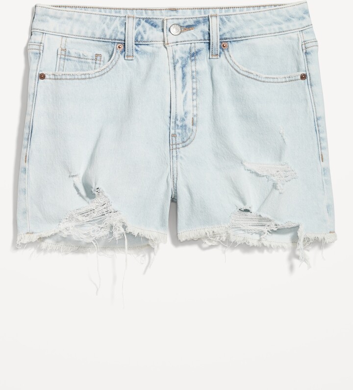 High-Waisted Wow Jean Shorts -- 3-inch inseam
