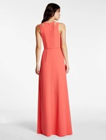 Thumbnail for your product : Halston Hi Lo Crepe Gown with Hardware Insert