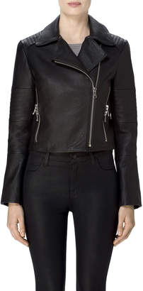 Aiah Leather Jacket In Black