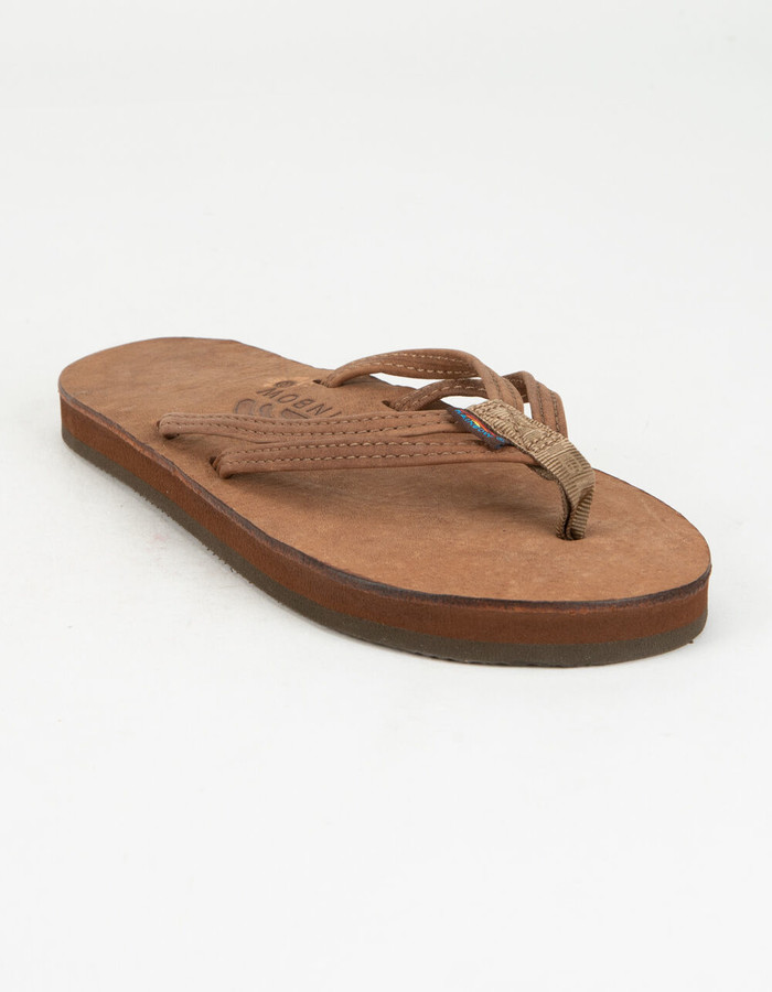 rainbow womens flip flops