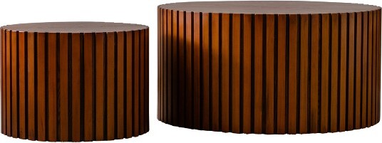 DexmalleMordenRoundWoodCoffeeTableSetof2