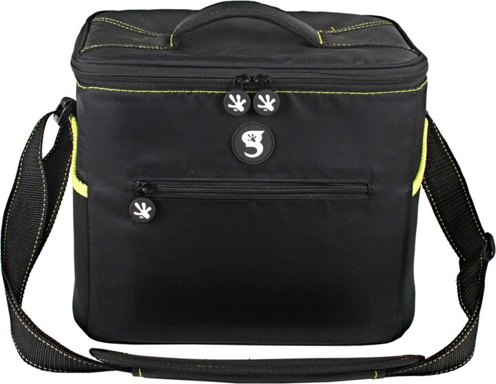 Geckobrands Medium 11 Bottle, 12 Can Cooler - Black, Neon Green