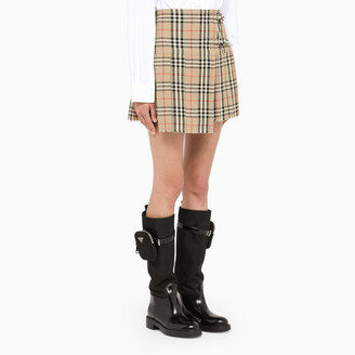 Burberry Wool kilt with Vintage check motif
