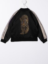 Thumbnail for your product : Versace Children Logo-Print Satin Bomber Jacket