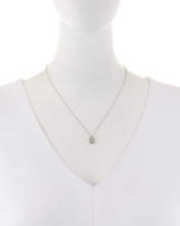 Thumbnail for your product : Giantti by Stefan Hafner 18k White Gold Rectangular Diamond Pendant Necklace
