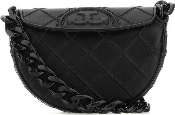 Tory Burch Black Leather Kira Crossbody Bag - ShopStyle