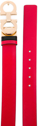 Ferragamo double Gancini buckle belt - women - Leather - 100