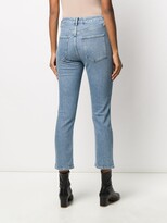 Thumbnail for your product : AGOLDE Ripped High-Rise Cropped Jeans
