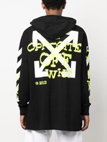 Thumbnail for your product : Off-White Logo-Print Cotton Hoodie