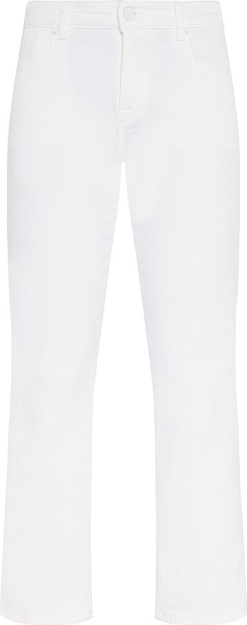7 For All Mankind Women's Calie Low-Rise Stretch Straight-Leg Jeans - Soleil - Size 23