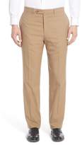 Thumbnail for your product : Hart Schaffner Marx Flat Front Solid Stretch Wool Trousers