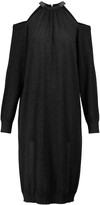 Thumbnail for your product : Brunello Cucinelli Off-shoulder cashmere-blend sweater dress
