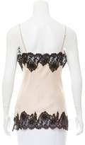 Thumbnail for your product : Gold Hawk Lace-Trim Silk Top