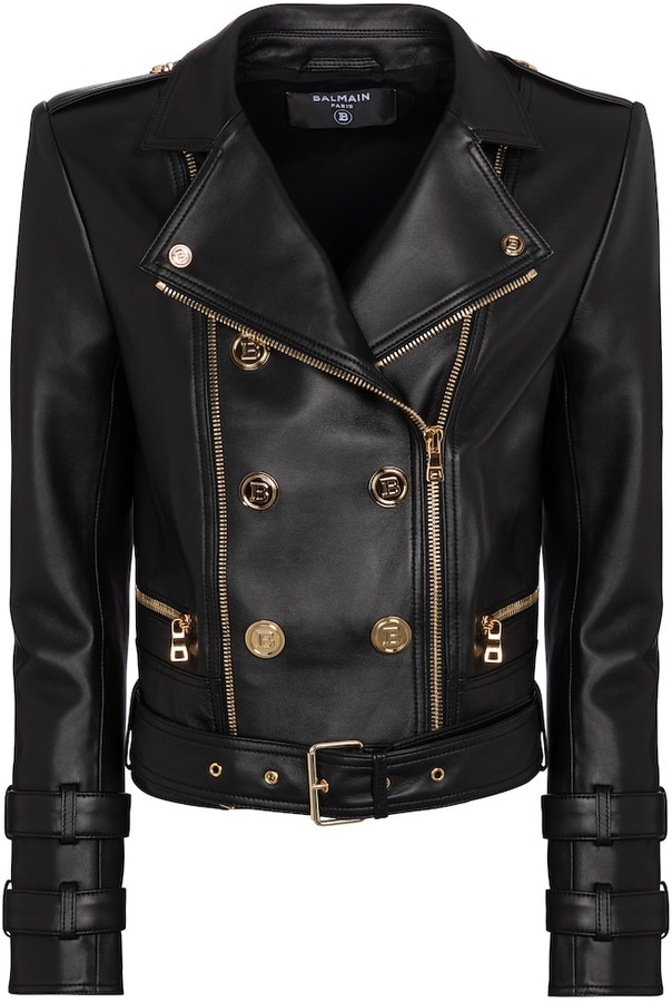 Balmain Leather Jacket France, - mpgc.net
