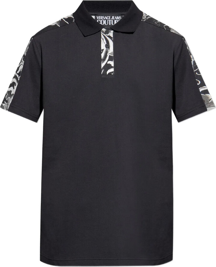 Versace Jeans Couture Baroque-Print Polo Shirt