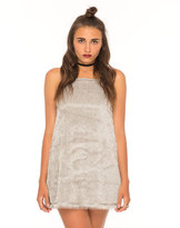 Thumbnail for your product : Motel Rocks Motel North Slip Dress in Fringe Silver