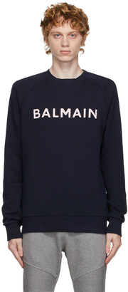 Balmain Men's Blue Sweatshirts & Hoodies | ShopStyle