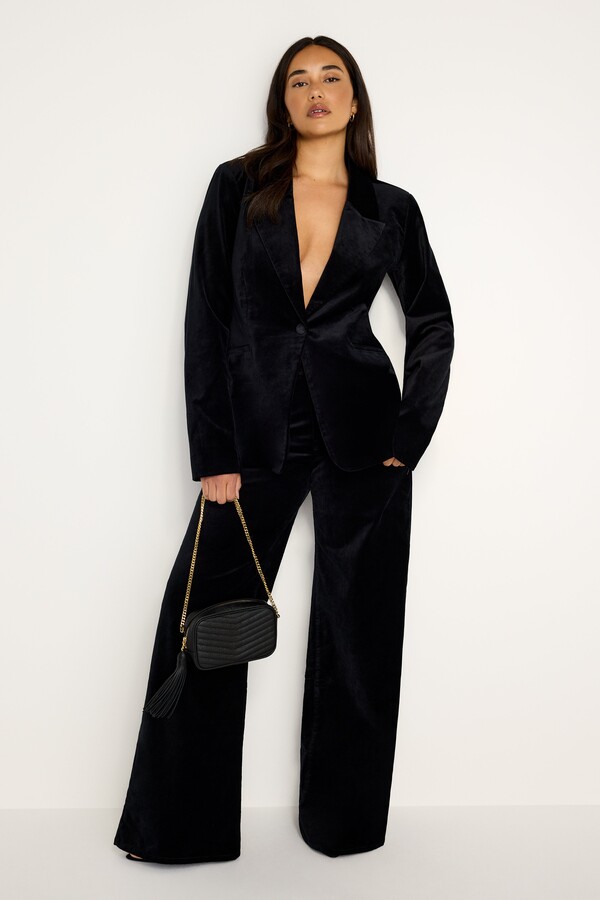 Velvet Sculpted Blazer