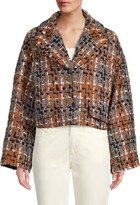 Wool Blend Button Front Jacket 