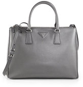 Thumbnail for your product : Prada Saffiano Lux Medium Double Zip Tote