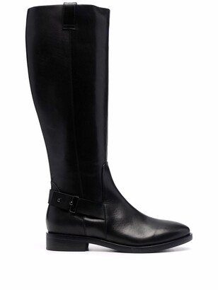 Geox Leather Knee-High Boots - ShopStyle