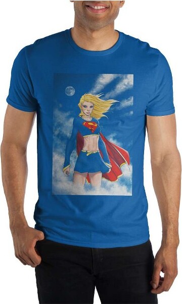 Superman KaraZorElSupergirlMen'sBlueT-ShirtTeeShirt-X-Large
