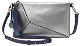 Thumbnail for your product : Skagen Small Metallic Leather Crossbody Clutch