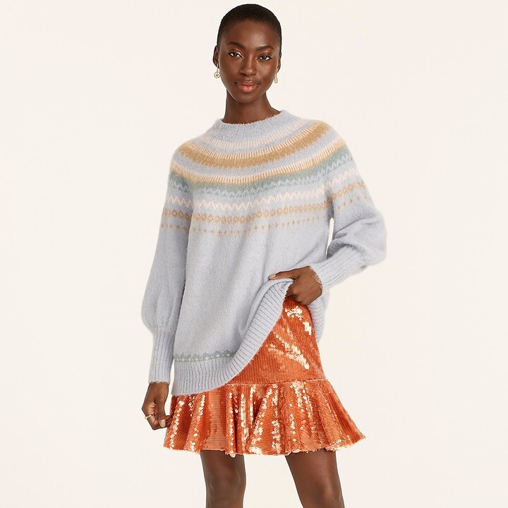 plus fair isle sweater