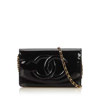 Chanel Vintage Patent Leather Wallet On Chain