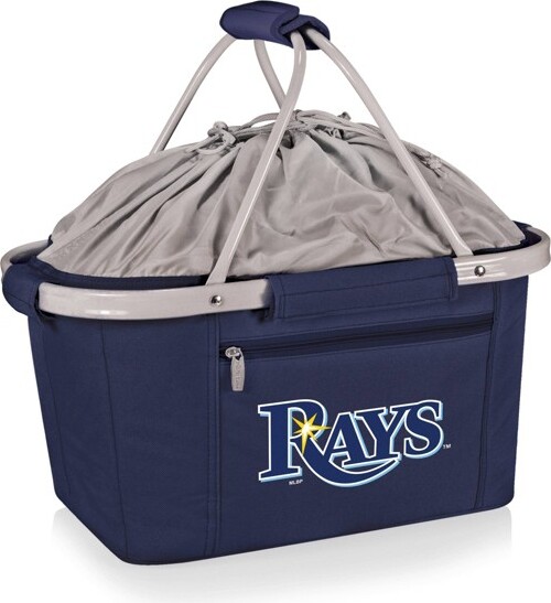 MLBTampaBayRaysMetroBasketCollapsibleCoolerTote-NavyBlue