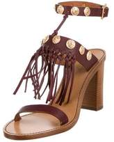 Thumbnail for your product : Valentino Embellished Ankle Strap Sandals w/ Tags gold Embellished Ankle Strap Sandals w/ Tags
